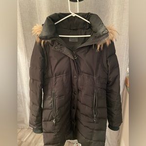 Atelier Noir coat from Costco, faux fur, size XL
